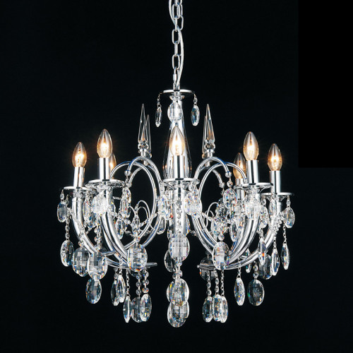 люстра md103908-8a от illuminati прозрачная/ хром в Ангарске