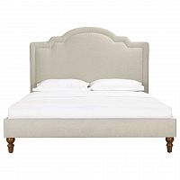 кровать двуспальная 160х200 бежевая cassis upholstered в Ангарске