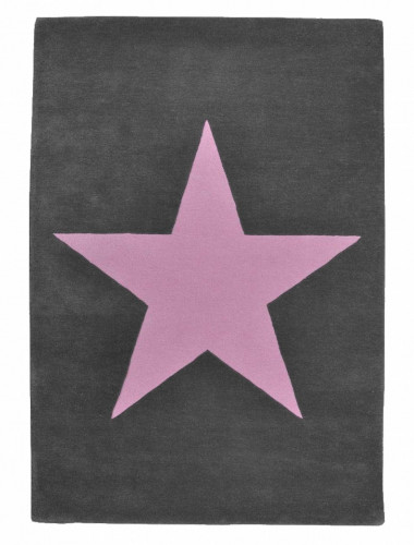 ковер wool star темно-серый-розовый в Ангарске