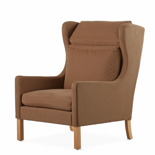 кресло wingback коричневый в Ангарске