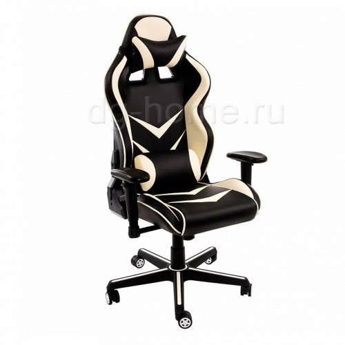 кресло компьютерное racer черное-бежевое в Ангарске