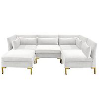 диван zara sectional угловой белый в Ангарске