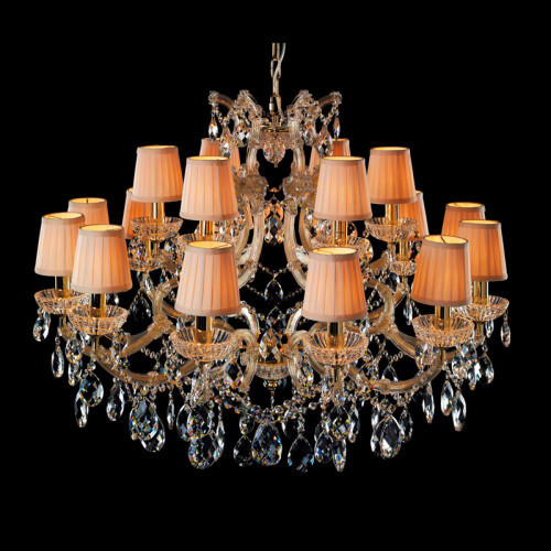 люстра md09054-18a от illuminati прозрачная/золото/желтая в Ангарске