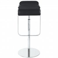 барный стул lem style piston stool черная кожа в Ангарске