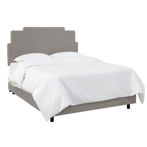кровать двуспальная 180х200 серая paxton gray linen в Ангарске