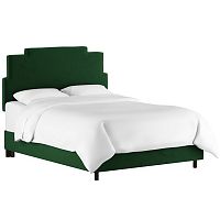 кровать двуспальная 180х200 зеленая paxton emerald velvet в Ангарске