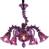 подвесная люстра arte lamp corno a8023lm-5cc фиолетовая в Ангарске