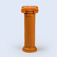 свеча высокая оранжевая hestia column в Ангарске