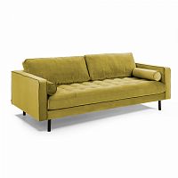 диван bogart sofa 3 трехместный темно-желтый от la forma (ex julia grup) в Ангарске