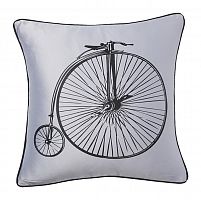 подушка с ретро-велосипедом retro bicycle grey в Ангарске