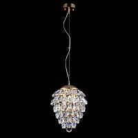 подвесной светильник crystal lux charme sp3+3 led gold/transparent в Ангарске