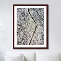 картина: winter road view в Ангарске
