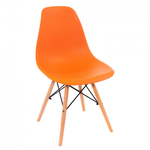 стул деревянный eames pc-015 оранжевый в Ангарске