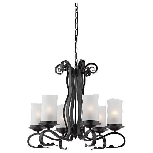 подвесная люстра arte lamp scroll a7915lm-6bk в Ангарске