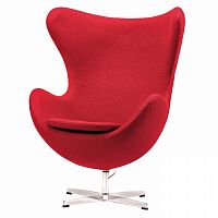 кресло egg chair красное в Ангарске