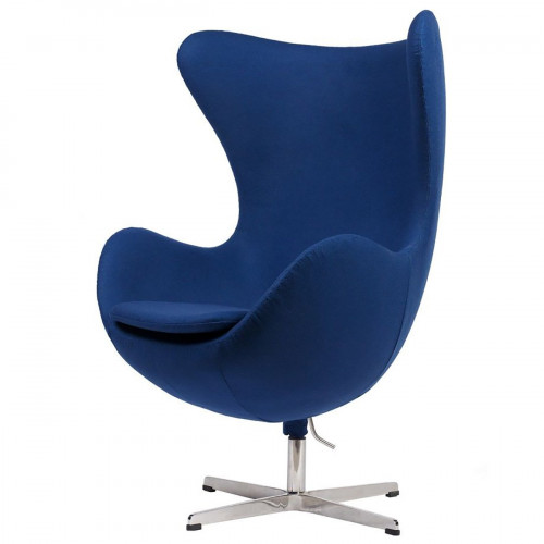 кресло egg chair кашемир синее в Ангарске