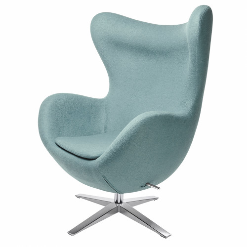 кресло egg chair светло-голубое в Ангарске