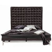 кровать двуспальная 180х200 коричневая из экокожи boss bed в Ангарске