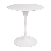 стол eero saarinen style tulip table top mdf d70 глянцевый белый в Ангарске