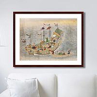 картина: scenes of traders in nagasaki, 1750г. в Ангарске