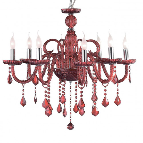 подвесная люстра ideal lux giudecca sp8 rosso в Ангарске