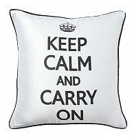 подушка с надписью keep calm and carry on в Ангарске