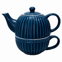 чайник с чашкой alice dark blue в Ангарске