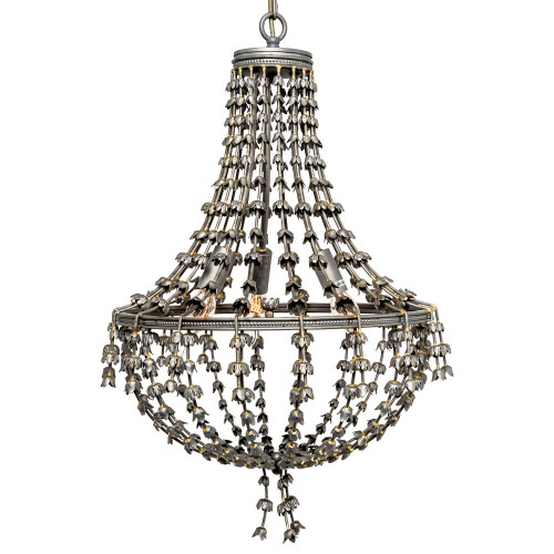 люстра «адела» темное серебро с золотистыми деталями в Ангарске