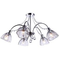 потолочная люстра arte lamp silenzio a9559pl-5cc хром в Ангарске