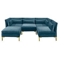 диван zara sectional угловой синий в Ангарске