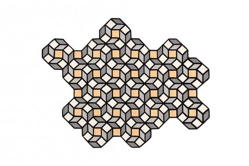 ковер parquet rhomb yellow 254x195 от gan в Ангарске