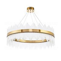 люстра stripglass 65 латунь, прозрачное стекло в Ангарске