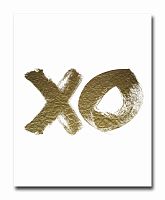 постер xo золотой a4 в Ангарске
