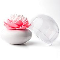 контейнер для хранения ватных палочек lotus белый-розовый в Ангарске