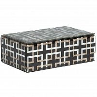 черная шкатулка (коробка) стеклянная abbe большая в Ангарске