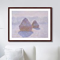 картина: haystacks (effect of snow and sun), 1891г. в Ангарске