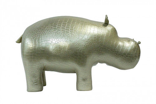 банкетка пуф бегемот золотистый в Ангарске