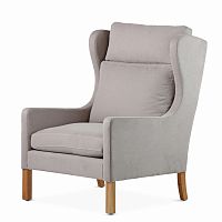 кресло wingback серый в Ангарске