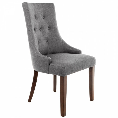 стул деревянный elegance dark walnut / fabric grey в Ангарске
