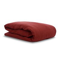 пододеяльник изо льна бордового цвета essential 150х200 в Ангарске