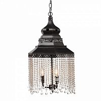 люстра подвесная черная с хрустальными подвесками chandelier в Ангарске