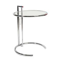 стол журнальный eileen gray style cocktail table e-1027 прозрачный в Ангарске