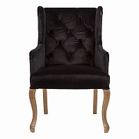 кресло с ушами черное ashby chair в Ангарске