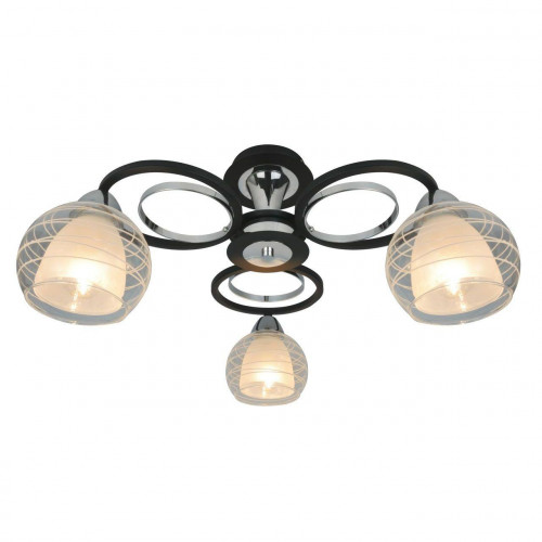 потолочная люстра arte lamp ginevra a1604pl-3bk в Ангарске