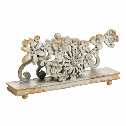 подставка для визиток pewter flower серая в Ангарске