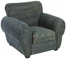 кресло san francisco denim armchair серое в Ангарске