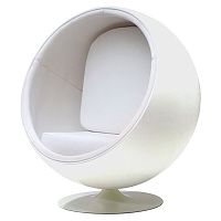 кресло eero ball chair белое в Ангарске