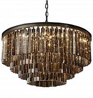 люстра odeon 4 rings smoke черное основание, дымчатое стекло в Ангарске