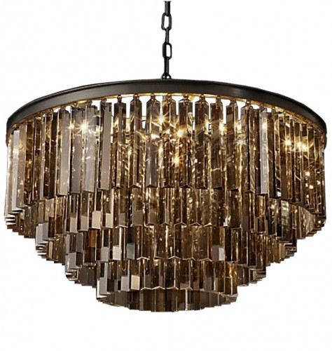 люстра odeon 4 rings smoke черное основание, дымчатое стекло в Ангарске