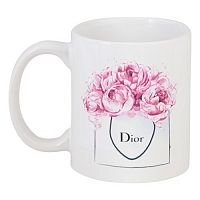 кружка с рисунком dior peonies в Ангарске